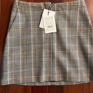 Theory Mini Skirt Plaid